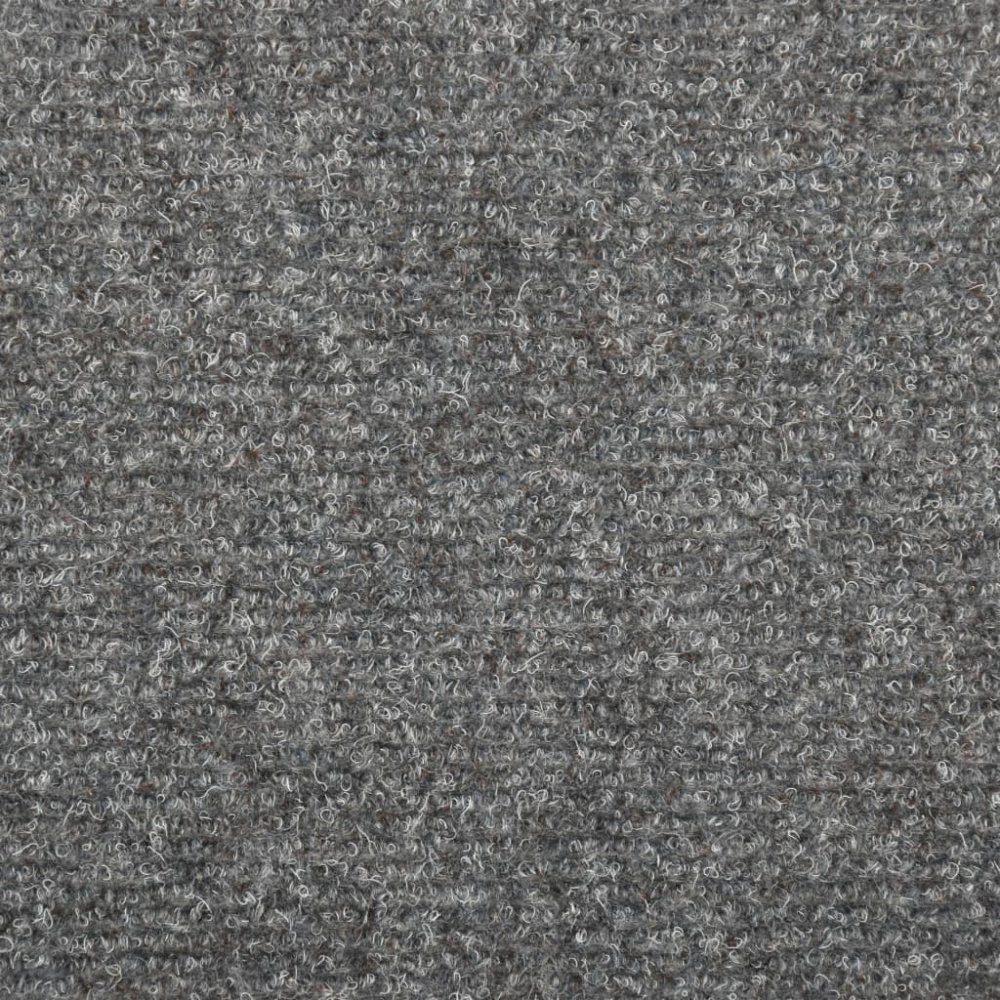 VidaXL Trapmatten 15 st 65x25 cm naaldvilt lichtgrijs