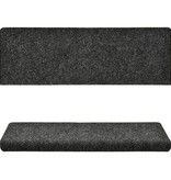 VidaXL Trapmatten 15 st 65x25 cm naaldvilt grijs