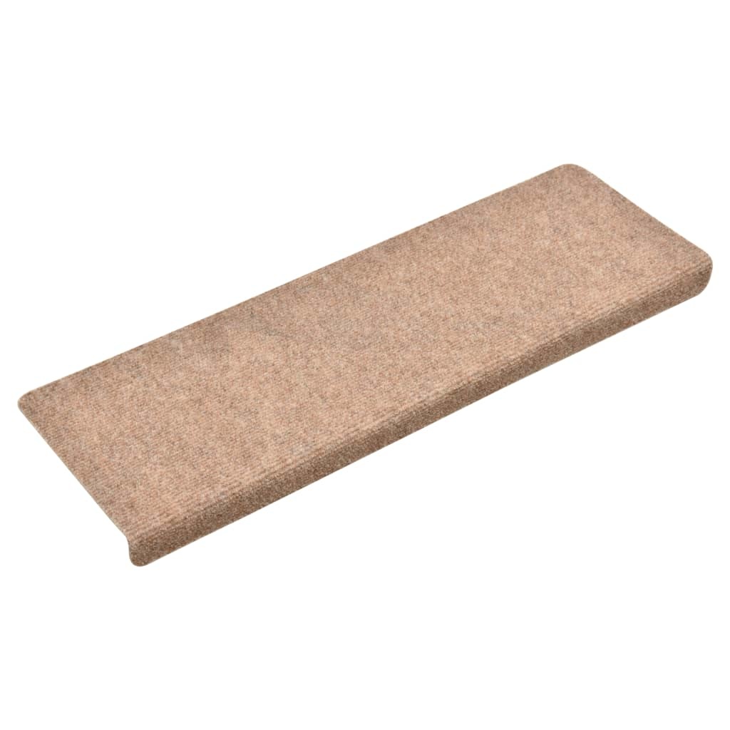 VidaXL Trapmatten 15 st 65x25 cm naaldvilt bruin