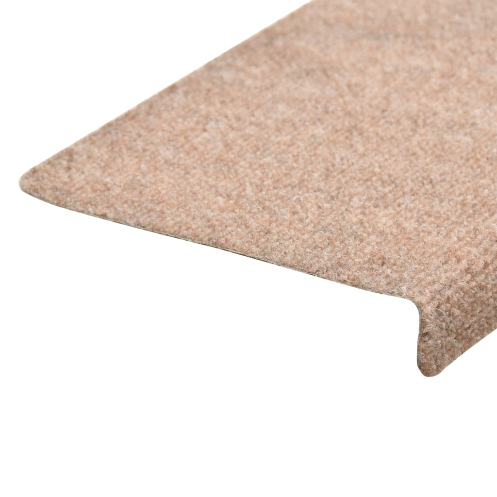 VidaXL Trapmatten 15 st 65x25 cm naaldvilt bruin