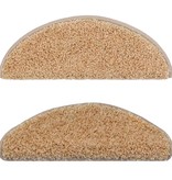 VidaXL 15 st Trapmatten 65x25 cm crème