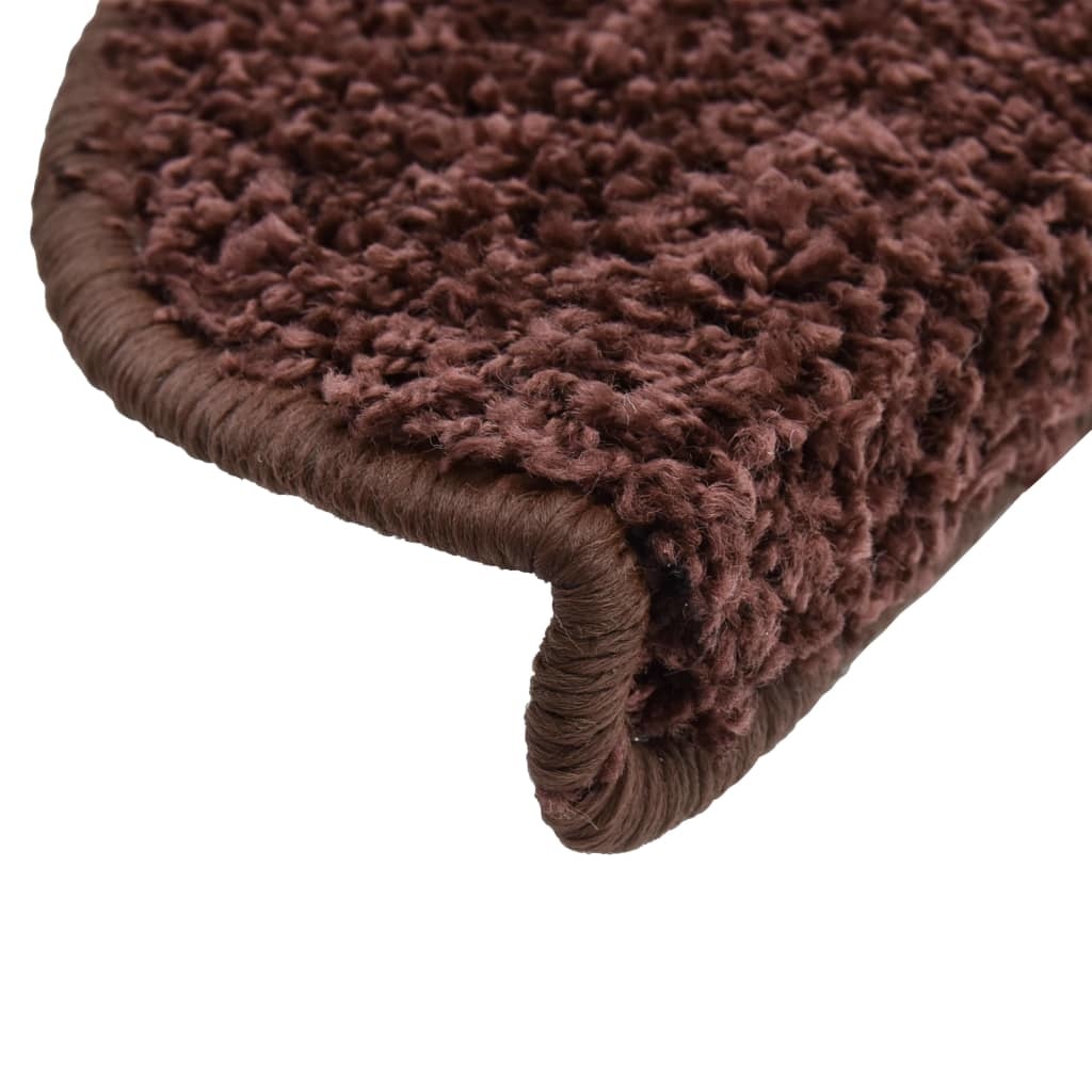 VidaXL 15 st Trapmatten 65x25 cm bruin