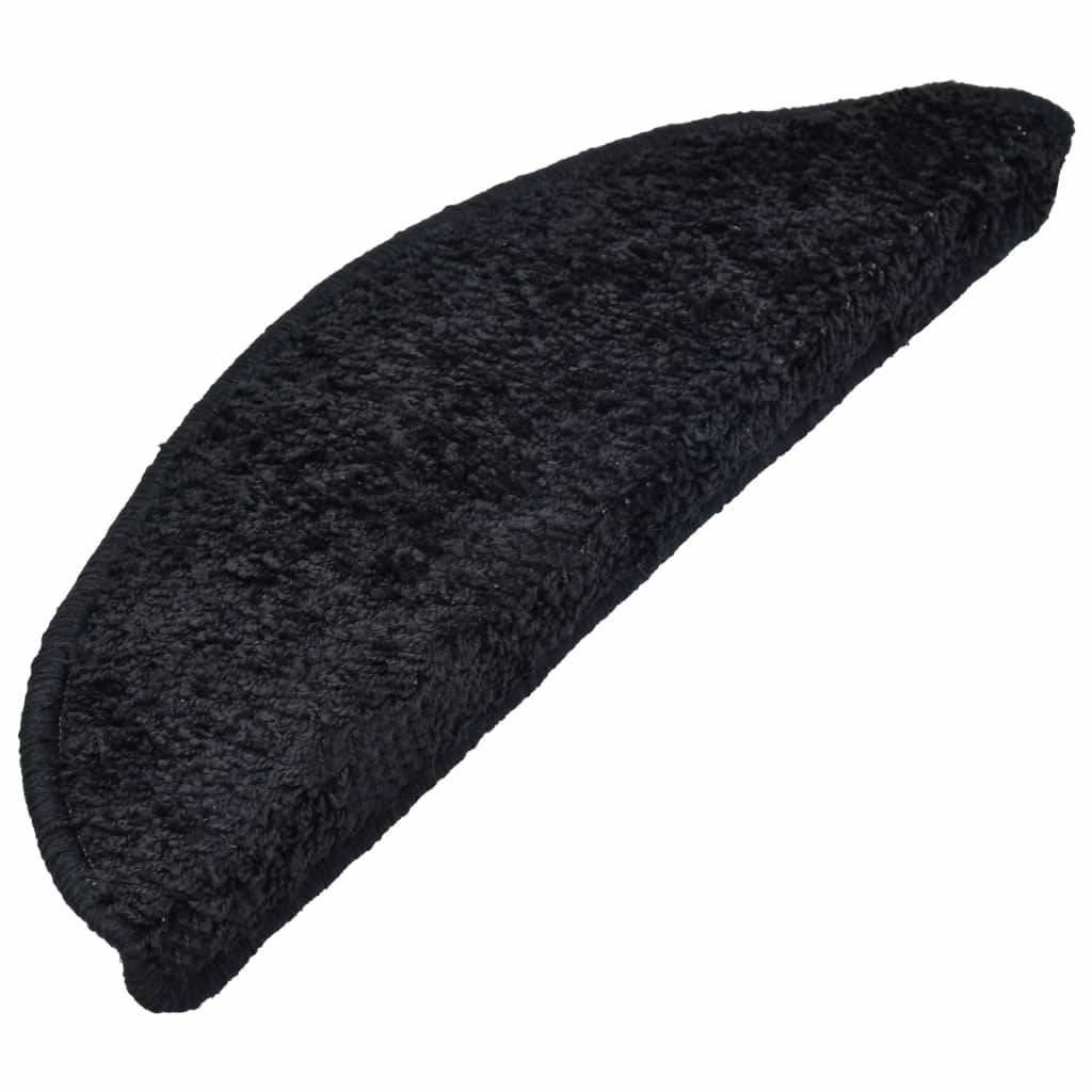 VidaXL 15 st Trapmatten 65x25 cm zwart