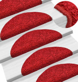 VidaXL 15 st Trapmatten 56x20 cm rood