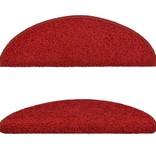 VidaXL 15 st Trapmatten 56x20 cm rood