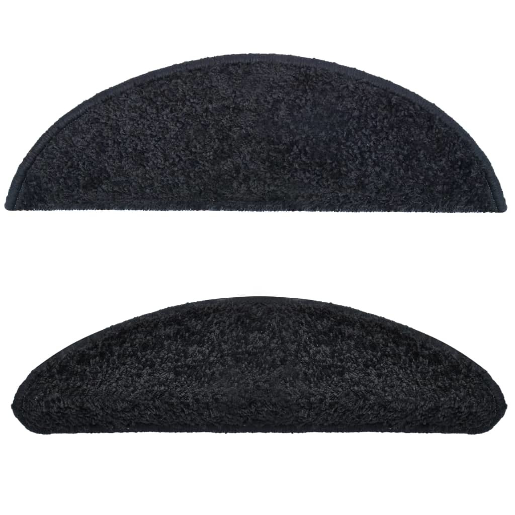 VidaXL 15 st Trapmatten 56x20 cm zwart