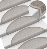 VidaXL 15 st Trapmatten 65x24x4 cm taupe