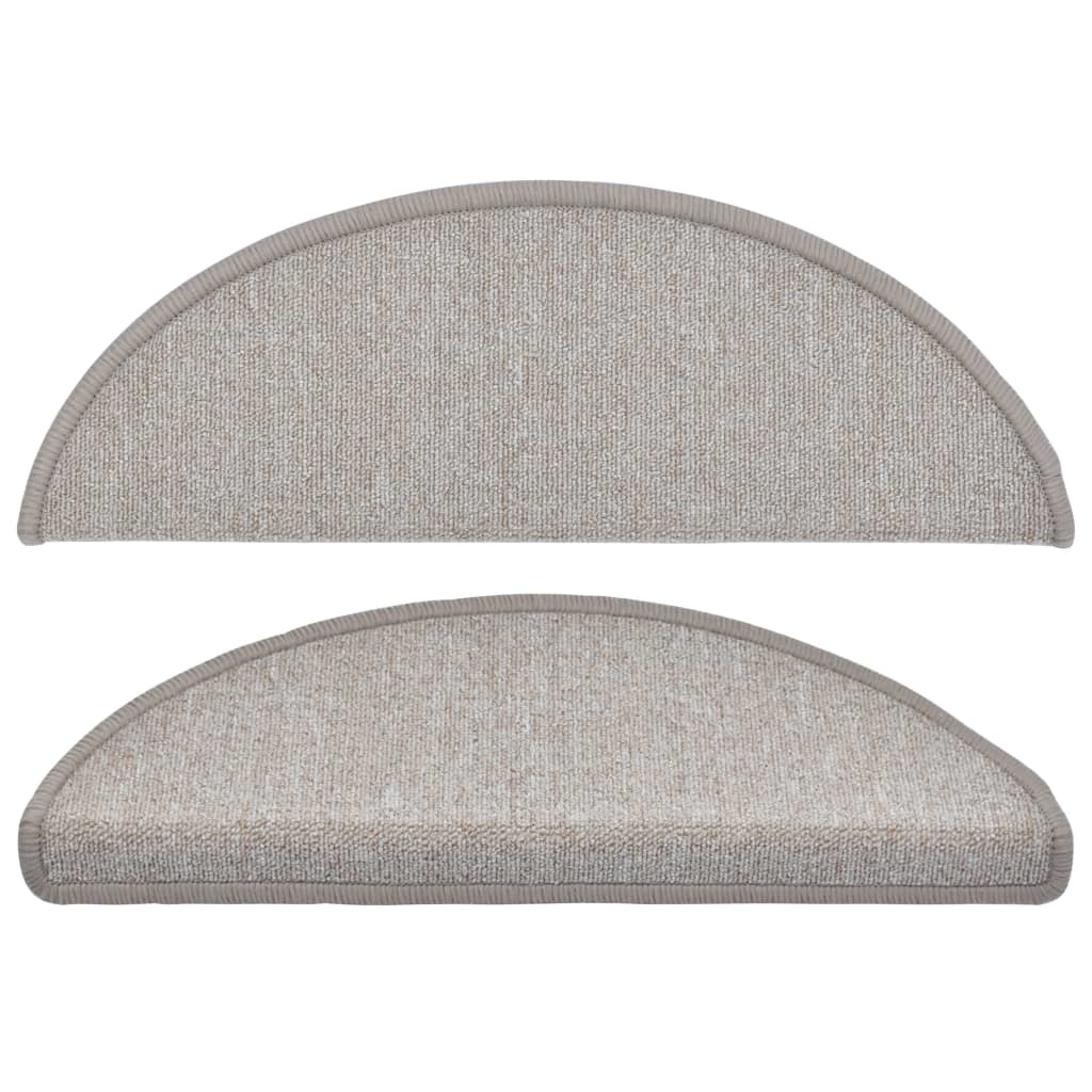 vidaXL 15 st Trapmatten 65x24x4 cm taupe