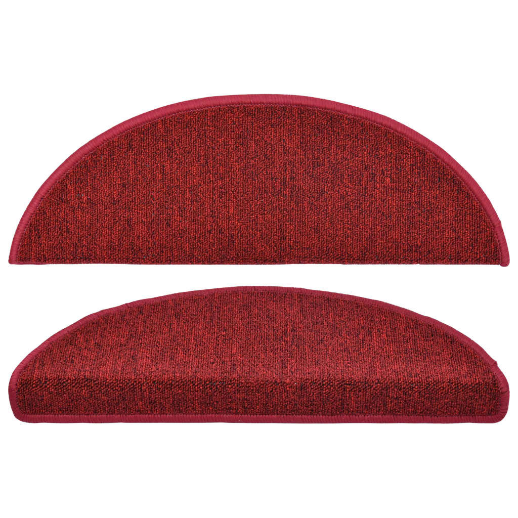 VidaXL 15 st Trapmatten 65x24x4 cm bordeauxrood