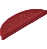 VidaXL 15 st Trapmatten 56x17x3 cm bordeauxrood