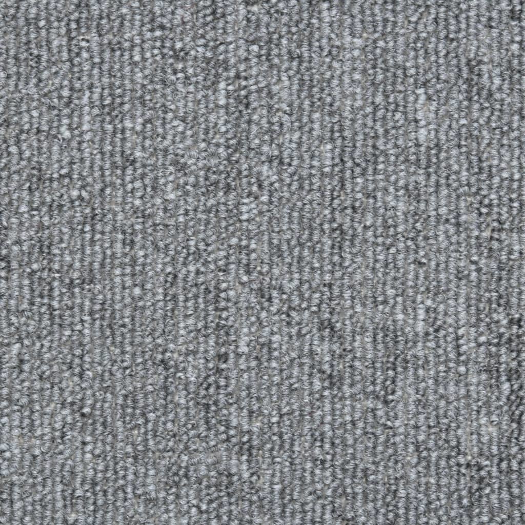 VidaXL 15 st Trapmatten 56x17x3 cm lichtgrijs