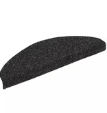 VidaXL Trapmatten zelfklevend 65x21x4 cm naaldvilt zwart 15 st