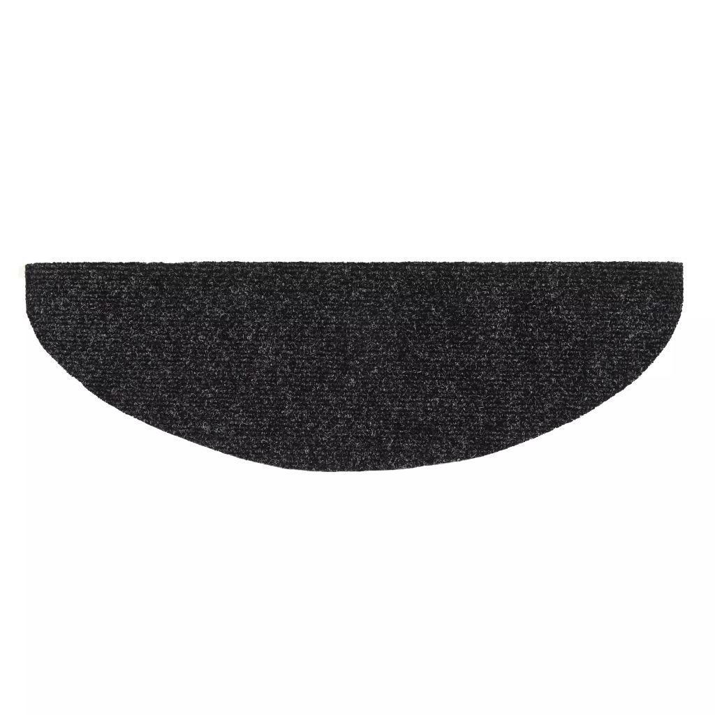 VidaXL Trapmatten zelfklevend 65x21x4 cm naaldvilt donkergrijs 15 st