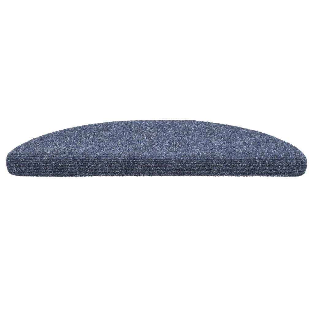 VidaXL Trapmat zelfklevend 54x16x4 cm naaldvilt blauw 15 st