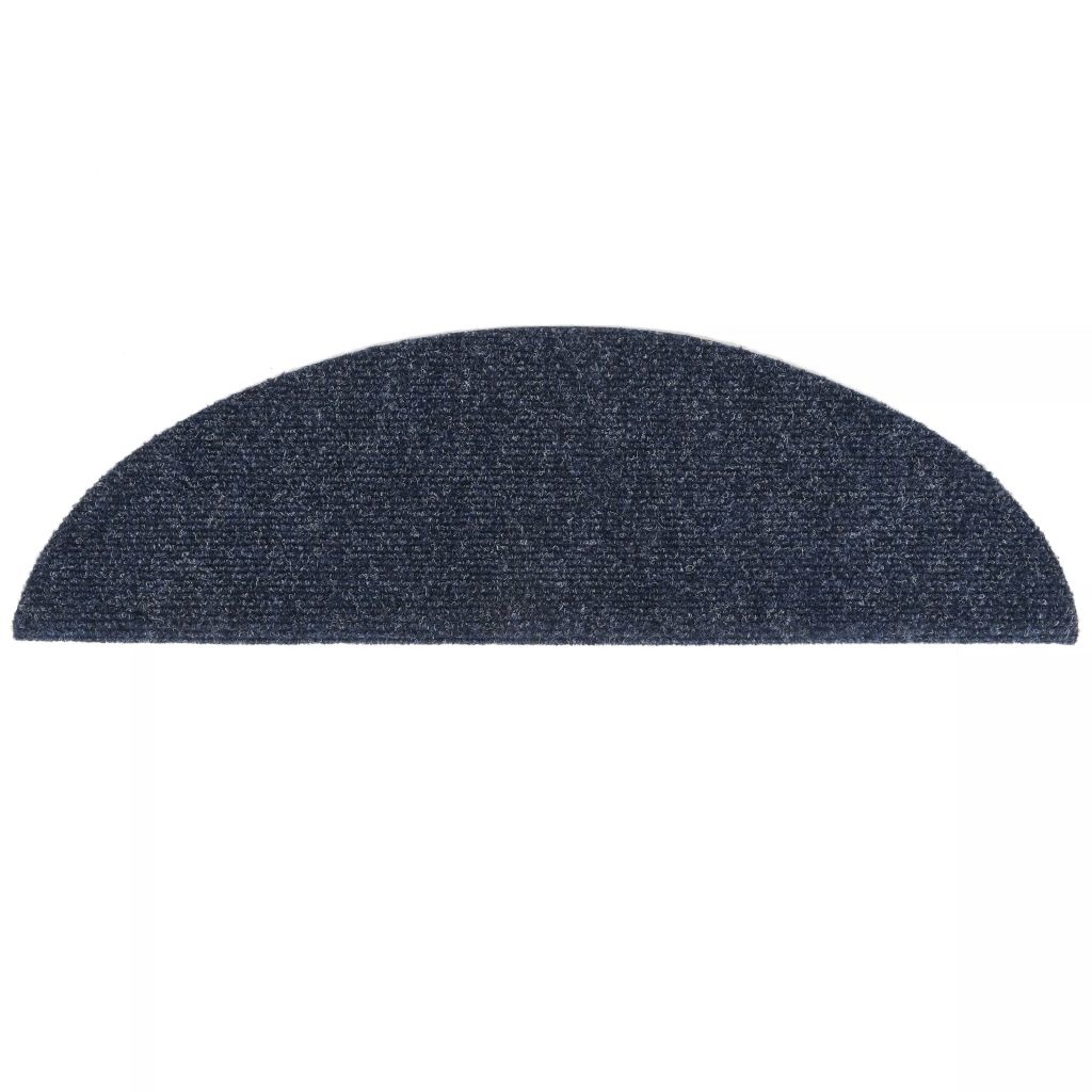 VidaXL Trapmat zelfklevend 54x16x4 cm naaldvilt blauw 15 st