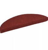 VidaXL Trapmatten zelfklevend 54x16x4 cm naaldvilt rood 15 st