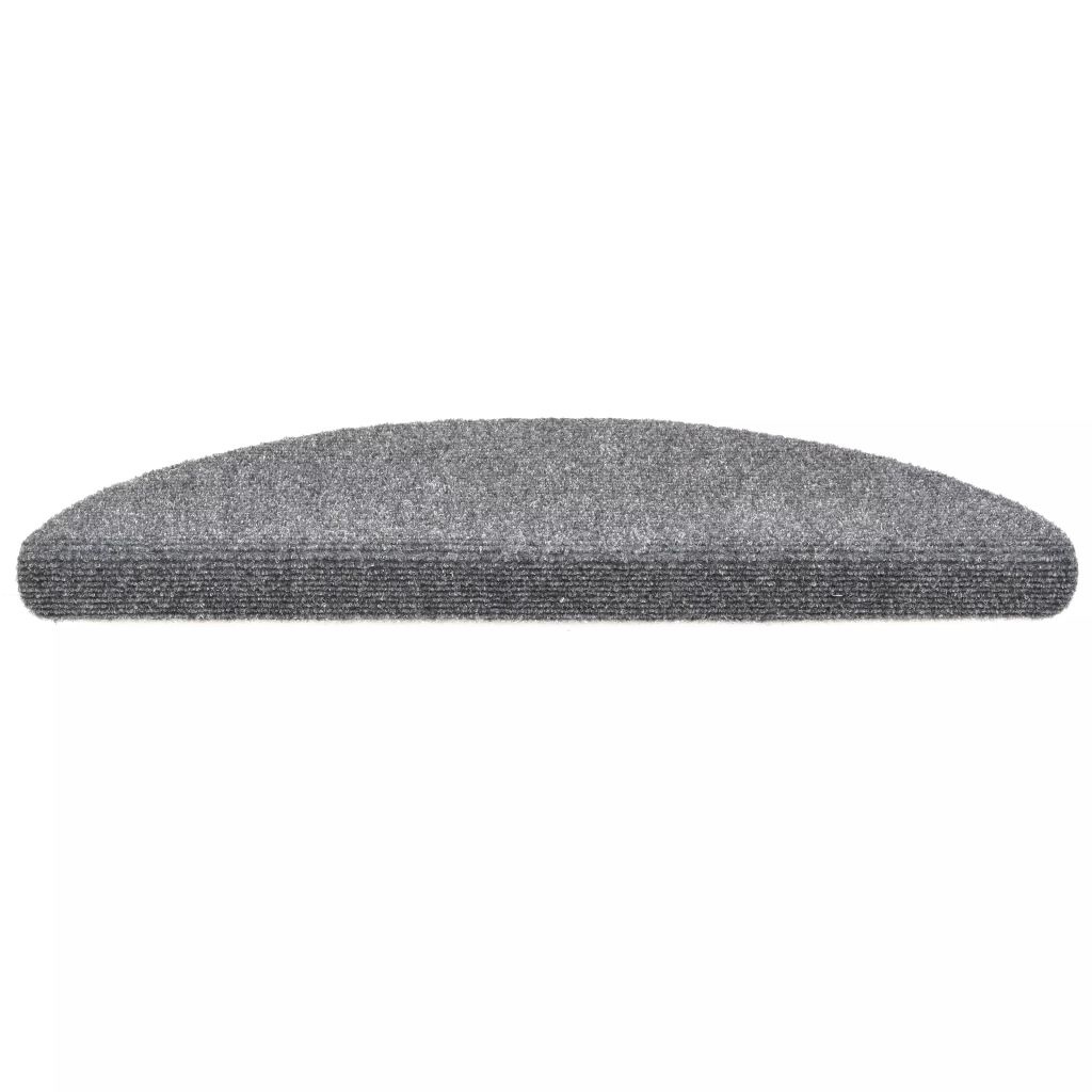 VidaXL Trapmatten zelfklevend 54x16x4 cm naaldvilt lichtgrijs 15 st