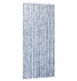 VidaXL Vliegengordijn 100x220 cm chenille zilverkleurig