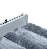 VidaXL Vliegengordijn 100x220 cm chenille zilverkleurig