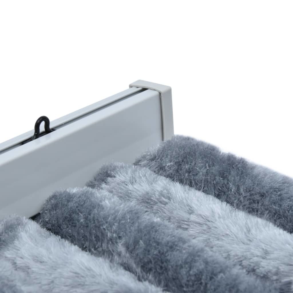 VidaXL Vliegengordijn 100x220 cm chenille zilverkleurig