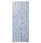 vidaXL Vliegengordijn 90x220 cm chenille zilverkleurig