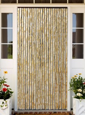 VidaXL Vliegengordijn 90x220 cm chenille beige