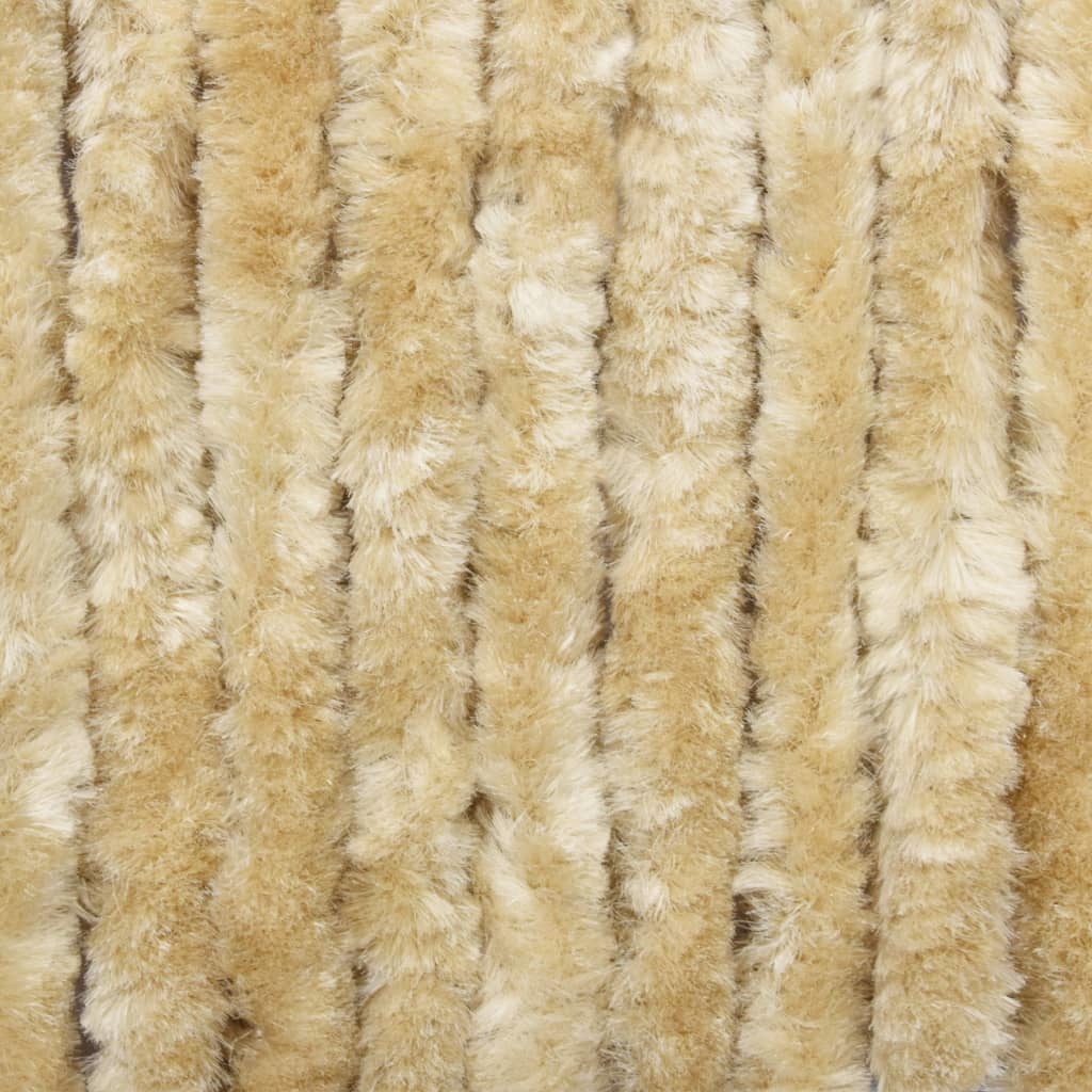 VidaXL Vliegengordijn 90x220 cm chenille beige