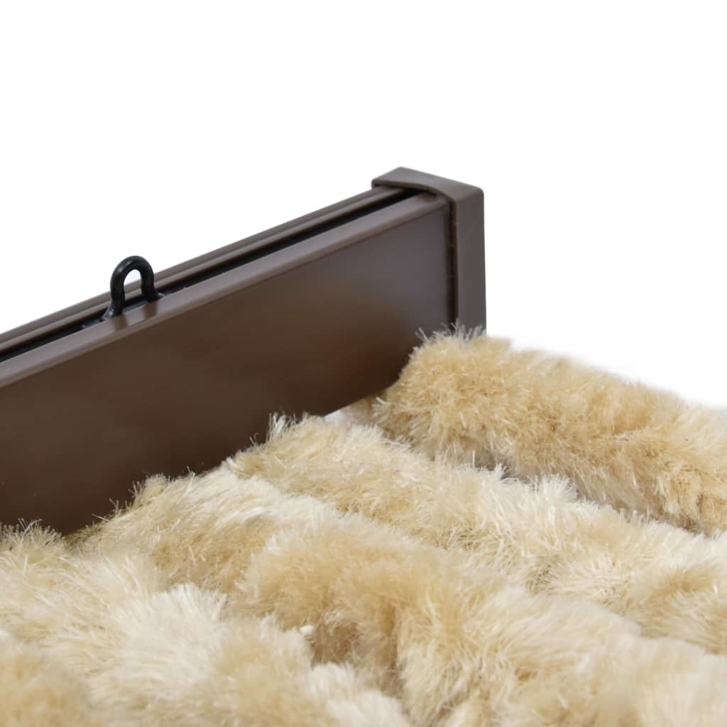 VidaXL Vliegengordijn 90x220 cm chenille beige