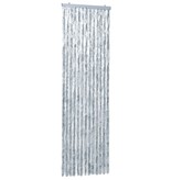 VidaXL Vliegengordijn 56x185 cm chenille wit en grijs