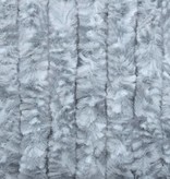 VidaXL Vliegengordijn 56x185 cm chenille wit en grijs
