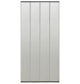VidaXL Vliegengordijn 4-delig 120x240 cm mesh zwart