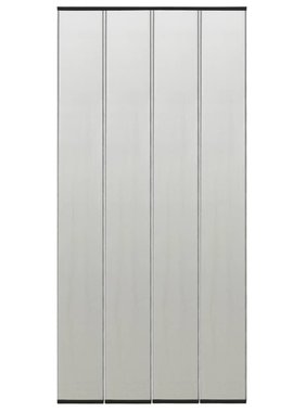 VidaXL Vliegengordijn 4-delig 120x240 cm mesh zwart