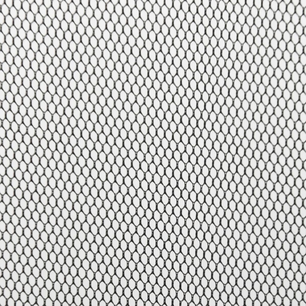 VidaXL Vliegengordijn 4-delig 120x240 cm mesh zwart