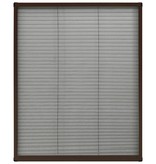 VidaXL Raamhor plissé 80x100 cm aluminium bruin