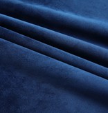 VidaXL Gordijnen verduisterend 2 st met haken 140x175 cm fluweel blauw