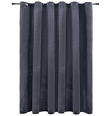VidaXL Gordijn verduisterend met ringen 290x245 cm fluweel antraciet