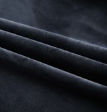 VidaXL Gordijn verduisterend met haken 290x245 cm fluweel zwart
