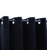 VidaXL Gordijn verduisterend met ringen 2 st 140x225 cm fluweel zwart