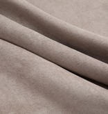 VidaXL Gordijn verduisterend met metalen ringen 2 st 140x245 cm taupe
