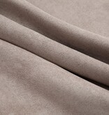 VidaXL Gordijn verduisterend met metalen ringen 2 st 140x175 cm taupe