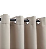 VidaXL Gordijn verduisterend met metalen ringen 290x245 cm beige
