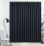 VidaXL Gordijn verduisterend met haken 290x245 cm antraciet