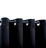 VidaXL Gordijn verduisterend met metalen ringen 290x245 cm zwart