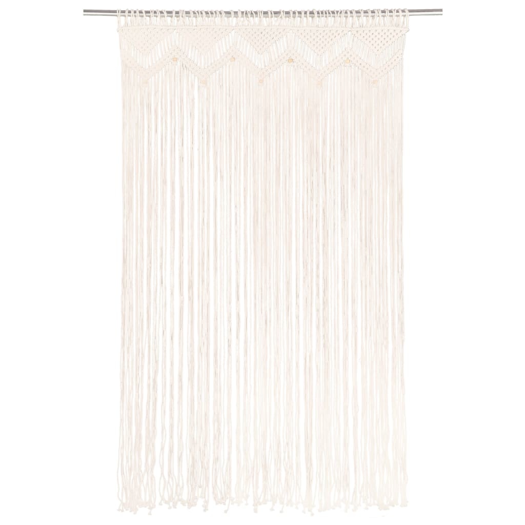 VidaXL Gordijn macramé 140x240 cm katoen