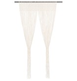 VidaXL Gordijn macramé 140x240 cm katoen