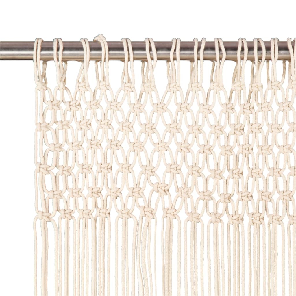 VidaXL Gordijn macramé 140x240 cm katoen