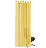 VidaXL Gordijnen voile 140x245 cm geel 2 st