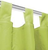 VidaXL Micro-satijnen gordijnen met lussen 140x245 cm groen 2 st
