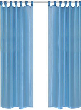 VidaXL Turquoise Vitrage 140 x 245 cm 2 stuks