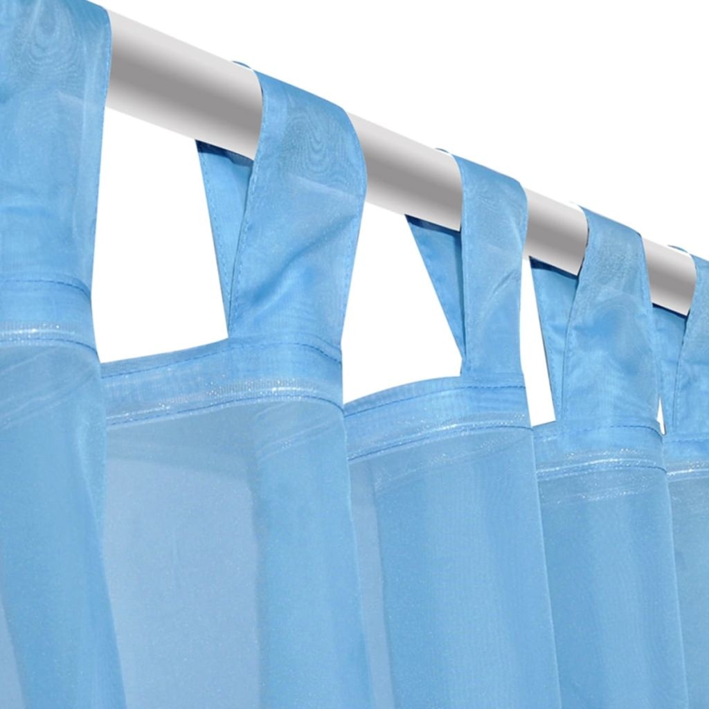 VidaXL Turquoise Vitrage 140 x 245 cm 2 stuks